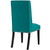 Baron Dining Chair Fabric Set of 4, Fabric Wood, Aqua Blue, 17452