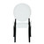 Button Dining Chairs Set of 2 in White