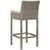 Conduit Bar Stool Outdoor Patio Wicker Rattan Set of 4, Fabric Rattan Wicker, Beige, 17538