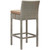Conduit Bar Stool Outdoor Patio Wicker Rattan Set of 4, Fabric Rattan Wicker, Light Brown, 17543