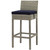 Conduit Bar Stool Outdoor Patio Wicker Rattan Set of 2, Fabric Rattan Wicker, Navy Blue, 17568