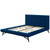Julia Queen Biscuit Tufted Performance Velvet Platform Bed, Velvet Fabric, Navy Blue, 17764