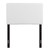Keira Twin Faux Leather Headboard, Faux Vinyl Leather, White, 17773