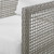 Aura 3 Piece Outdoor Patio Wicker Rattan Set, Rattan Wicker Fabric, Grey Gray White, 17849