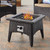 Convene 3 Piece Set Outdoor Patio with Fire Pit, Fabric Rattan Wicker, Light Brown, 17900
