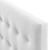 Emily Full Biscuit Tufted Performance Velvet Headboard, Velvet Fabric, White, 17917
