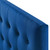 Emily Queen Biscuit Tufted Performance Velvet Headboard, Velvet Fabric, Navy Blue, 17920