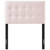 Lily Biscuit Tufted Twin Performance Velvet Headboard, Velvet Fabric, Pink, 17931