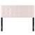 Lily Queen Biscuit Tufted Performance Velvet Headboard, Velvet Fabric, Pink, 17941