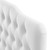 Annabel Queen Diamond Tufted Performance Velvet Headboard, Velvet Fabric, White, 17987