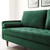 Valour Performance Velvet Sofa, Velvet Fabric, Green, 18080