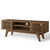 Render 46" Media Console TV Stand, Wood, Natural Walnut Brown, 18084