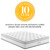 Jenna 8" Twin Innerspring Mattress, Fabric, White, 18086