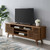 Render 71" Media Console TV Stand, Wood, Brown Walnut, 18202