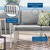 Riverside Outdoor Patio Aluminum Armless Chair, Aluminum, Metal, Steel, White Grey Gray, 18215