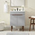 Harvest Bathroom Vanity, Wood, Grey Gray White, 18240