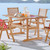 Hatteras 59" Rectangle Outdoor Patio Eucalyptus Wood Dining Table, Wood, Brown Natural, 18271