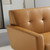 Engage Top-Grain Leather Living Room Lounge Sofa, Leather, Tan, 18316