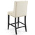 Baron Upholstered Fabric Counter Stool, Fabric, Wood, Beige, 18320