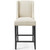 Baron Upholstered Fabric Counter Stool, Fabric, Wood, Beige, 18320