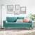 Valour Performance Velvet Sofa, Velvet, Teal Blue, 18366