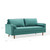 Valour Performance Velvet Sofa, Velvet, Teal Blue, 18366