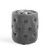Amour Tufted Button Round Performance Velvet Ottoman, Velvet, Grey Gray, 18401