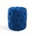 Amour Tufted Button Round Performance Velvet Ottoman, Velvet, Blue Navy, 18403