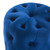 Amour Tufted Button Round Performance Velvet Ottoman, Velvet, Blue Navy, 18403