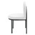 Isla Channel Tufted Upholstered Fabric Dining Side Chair, Fabric, Black White, 18502