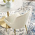 Viscount Performance Velvet Dining Chairs - Set of 2, Velvet, Metal Steel, Gold Ivory White, 18524