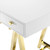 Jettison Office Desk, Wood, Metal Steel, Gold White, 18619