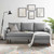 Revive Upholstered Right or Left Sectional Sofa, Fabric, Light Grey Gray, 18626