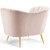 Opportunity Performance Velvet Armchair, Velvet, Pink, 18645
