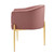 Savour Tufted Performance Velvet Accent Chair, Velvet, Metal Steel, Pink, 18732