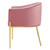 Savour Tufted Performance Velvet Accent Dining Armchair, Velvet, Metal Steel, Pink, 18741
