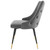 Adorn Tufted Performance Velvet Dining Side Chair, Velvet, Grey Gray, 18749