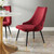 Adorn Tufted Performance Velvet Dining Side Chair, Velvet, Red, 18751