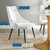 Adorn Tufted Performance Velvet Dining Side Chair, Velvet, White, 18756