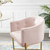 Savour Tufted Counter Stool, Velvet, Metal Steel, Pink, 18770