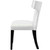 Curve Vinyl Dining Chair, Faux Leather, White, 18800