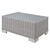 Conway 32" Outdoor Patio Wicker Rattan Coffee Table, Rattan, Wicker, Light Grey Gray, 18920