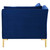 Ardent Performance Velvet Sectional Sofa Corner Chair, Velvet, Blue Navy, 18929
