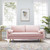 Revive Performance Velvet Sofa, Velvet, Pink, 18942
