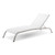 Savannah Outdoor Patio Mesh Chaise Lounge Set of 2, Aluminum, Metal, Steel, White, 18977