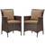 Conduit Outdoor Patio Wicker Rattan Dining Armchair Set of 2, Rattan, Wicker, Brown Brown, 19076