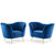 Opportunity Performance Velvet Armchair Set of 2, Velvet, Blue Navy, 19185