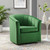 Prospect Performance Velvet Swivel Armchair, Velvet, Green, 19341