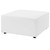 Saybrook Outdoor Patio Upholstered Sectional Sofa Ottoman, Fabric, White, 19533