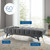 Adept 60" Performance Velvet Bench, Velvet, Grey Gray, 19570